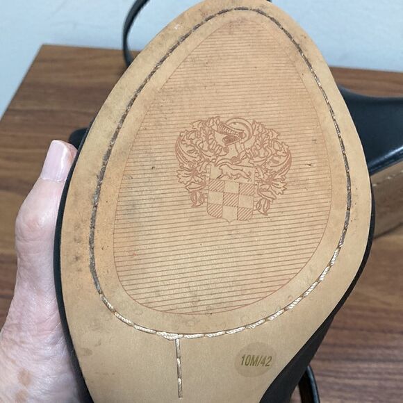 Vince Camuto Kalisi Open Toe Cutout Black Leather Bootie. Size 10 - Picture 6 of 7